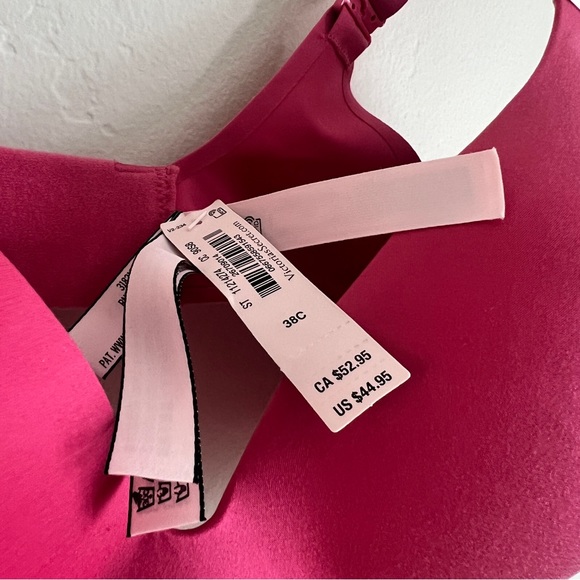 NWT! Victoria’s Secret Infinity Flex Lightly Lined Wireless Plunge Bra Rose Pink - Picture 5 of 6